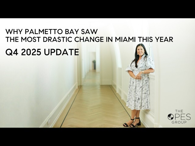 PALMETTO BAY Q4 2025 MARKET UPDATE: THE MOST DRASTIC CHANGE IN MIAMI REAL ESTATE THIS YEAR